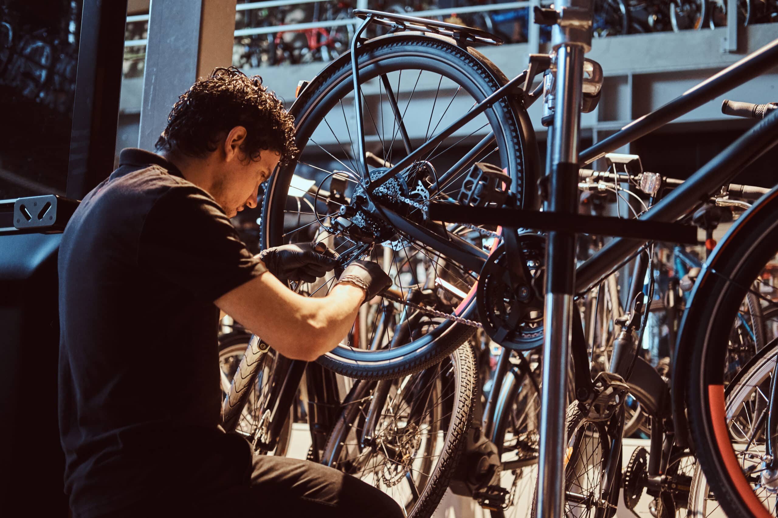 Bike Maintenance in a Bike Shop